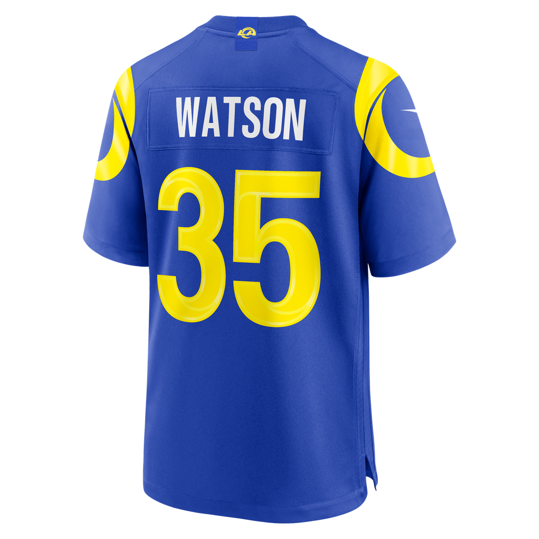 Men's Nike Los Angeles Rams Jaylen Watson Royal Team Game NFL Jersey