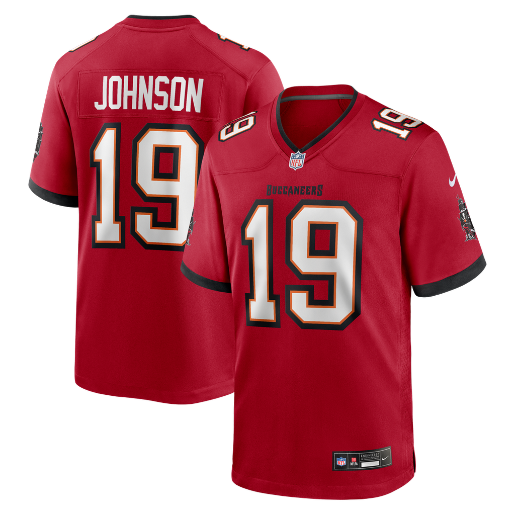 Men's Nike Tampa Bay Buccaneers Keyshawn Johnson Red Game Retired Player NFL Jersey