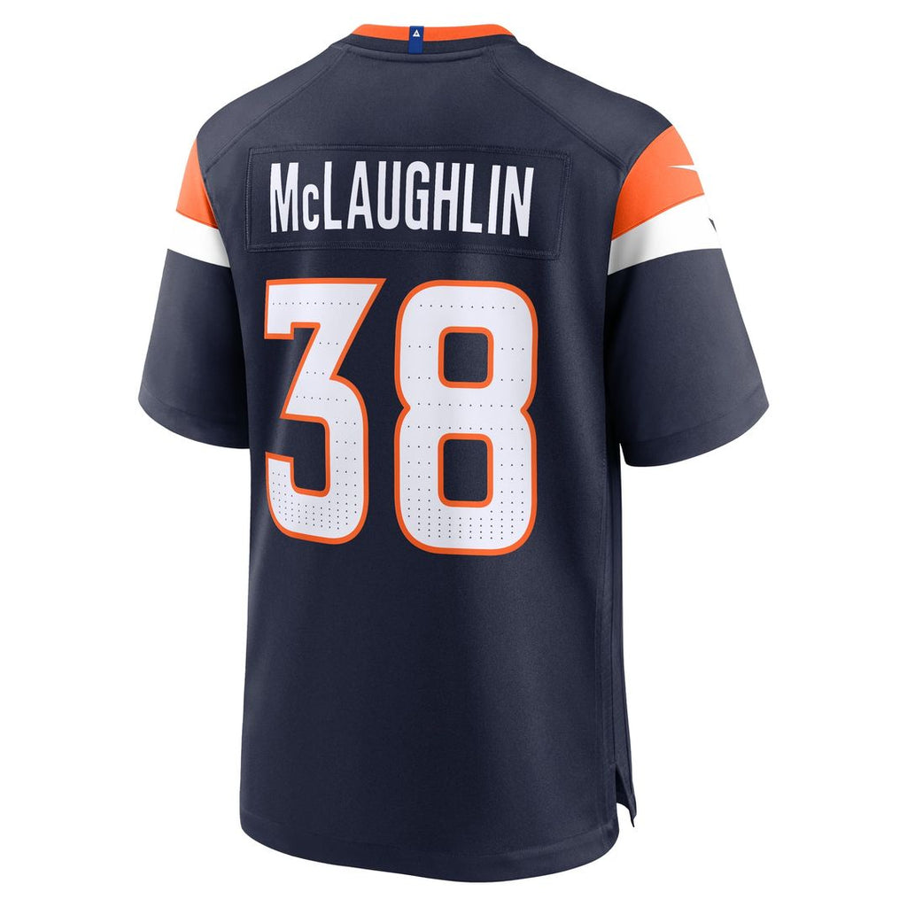 Men's Nike Denver Broncos Jaleel McLaughlin Orange Team Game NFL Jersey