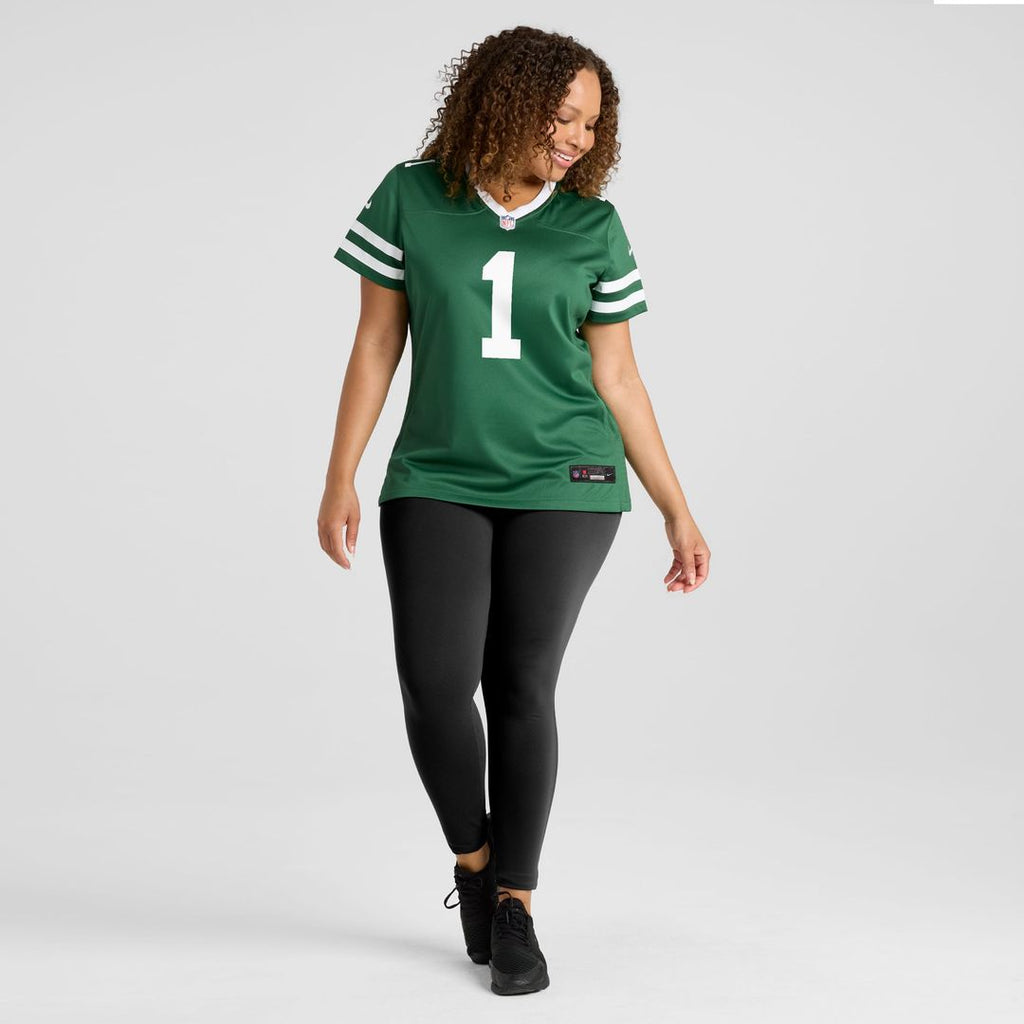 Women's Nike New York Jets Number 1 Bride Legacy Green Game NFL Jersey