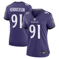 Women's Nike Baltimore Ravens Trey Hendrickson Purple Team Game NFL Jersey