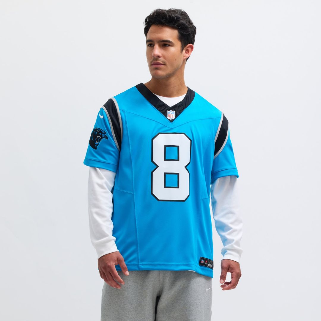 Men's Nike Carolina Panthers Jaycee Horn Blue Vapor F.U.S.E. Limited NFL Jersey