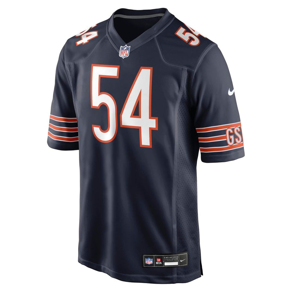 Men's Nike Chicago Bears Logan Jones Navy Team Game NFL Jersey