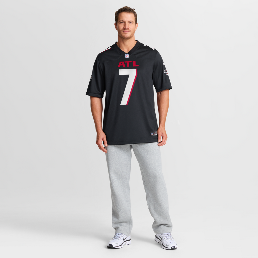 Men's Nike Atlanta Falcons Bijan Robinson Black Game NFL Jersey