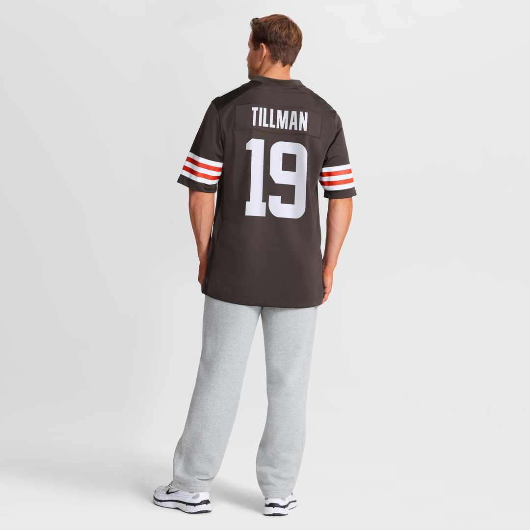 Men's Nike Cleveland Browns Cedric Tillman Brown Game NFL Jersey