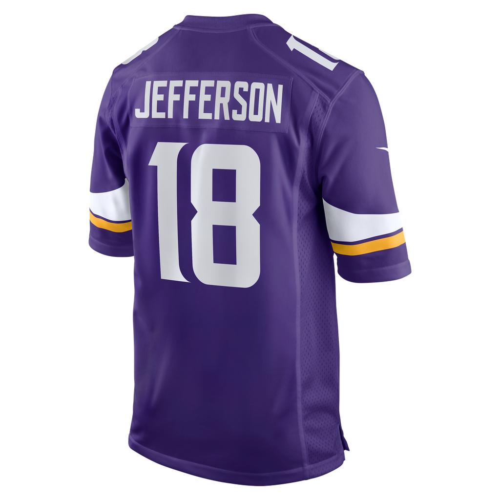 Men's Nike Minnesota Vikings Justin Jefferson White Game Player NFL Jersey