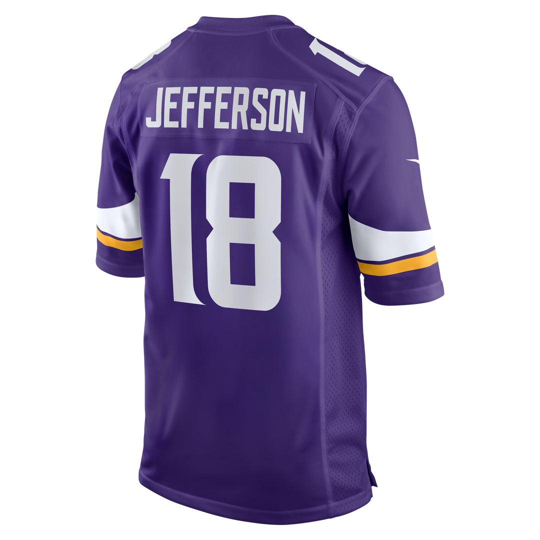 Men's Nike Minnesota Vikings Justin Jefferson White Game Player NFL Jersey