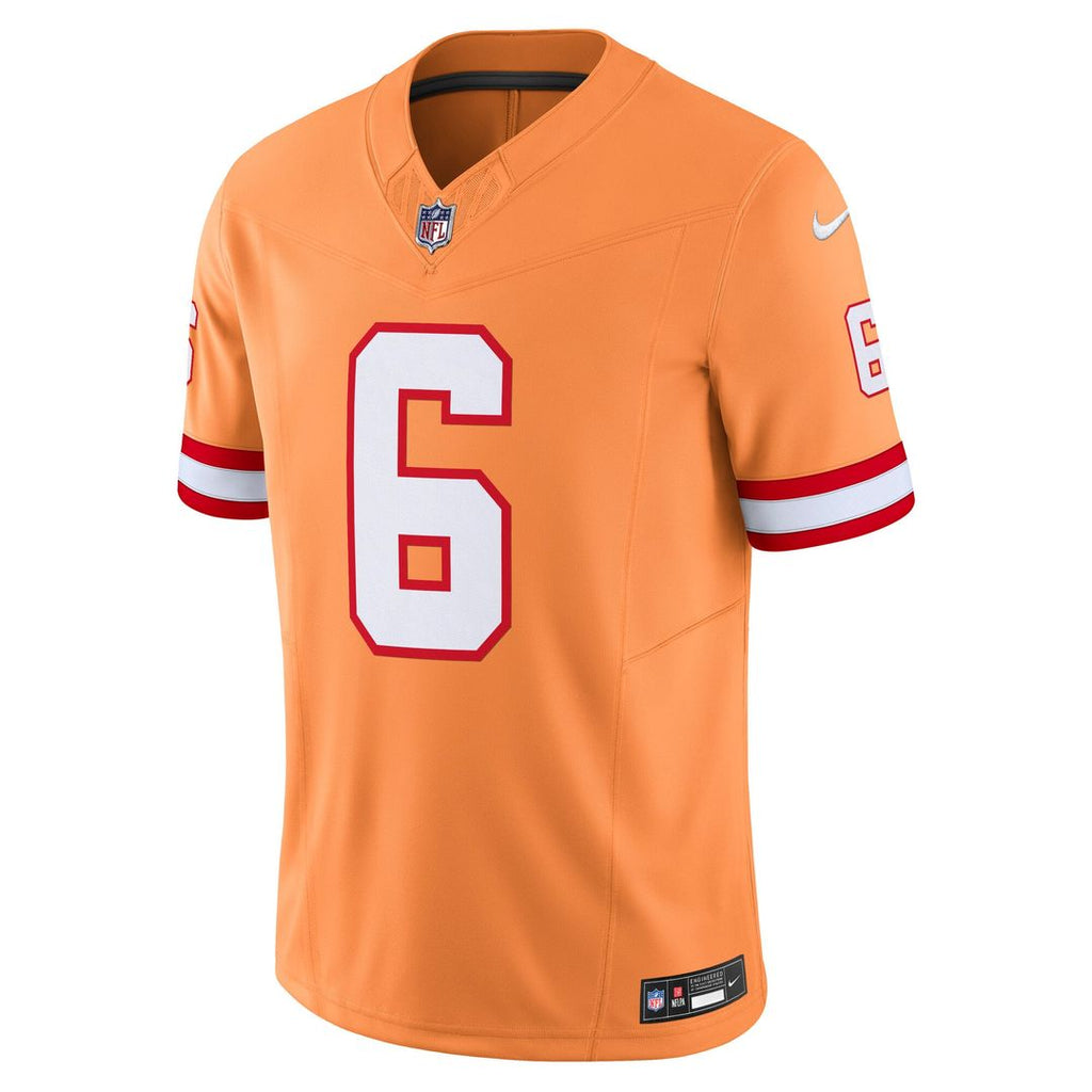 Men's Nike Tampa Bay Buccaneers Baker Mayfield '76 White Vapor F.U.S.E. Player Limited NFL Jersey