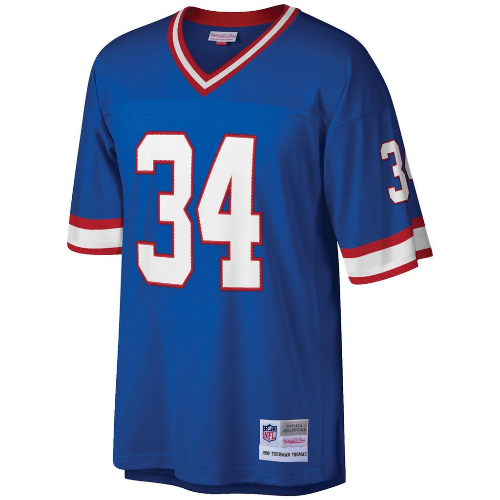 Men's Mitchell & Ness Buffalo Bills Thurman Thomas Royal Legacy Replica NFL Jersey