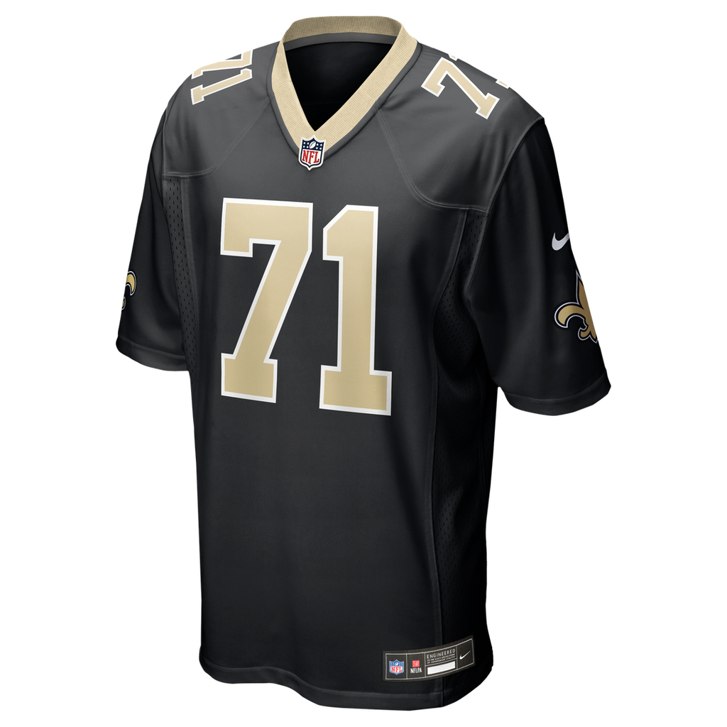 Men's Nike New Orleans Saints Kelvin Banks Jr. Black Game Player NFL Jersey