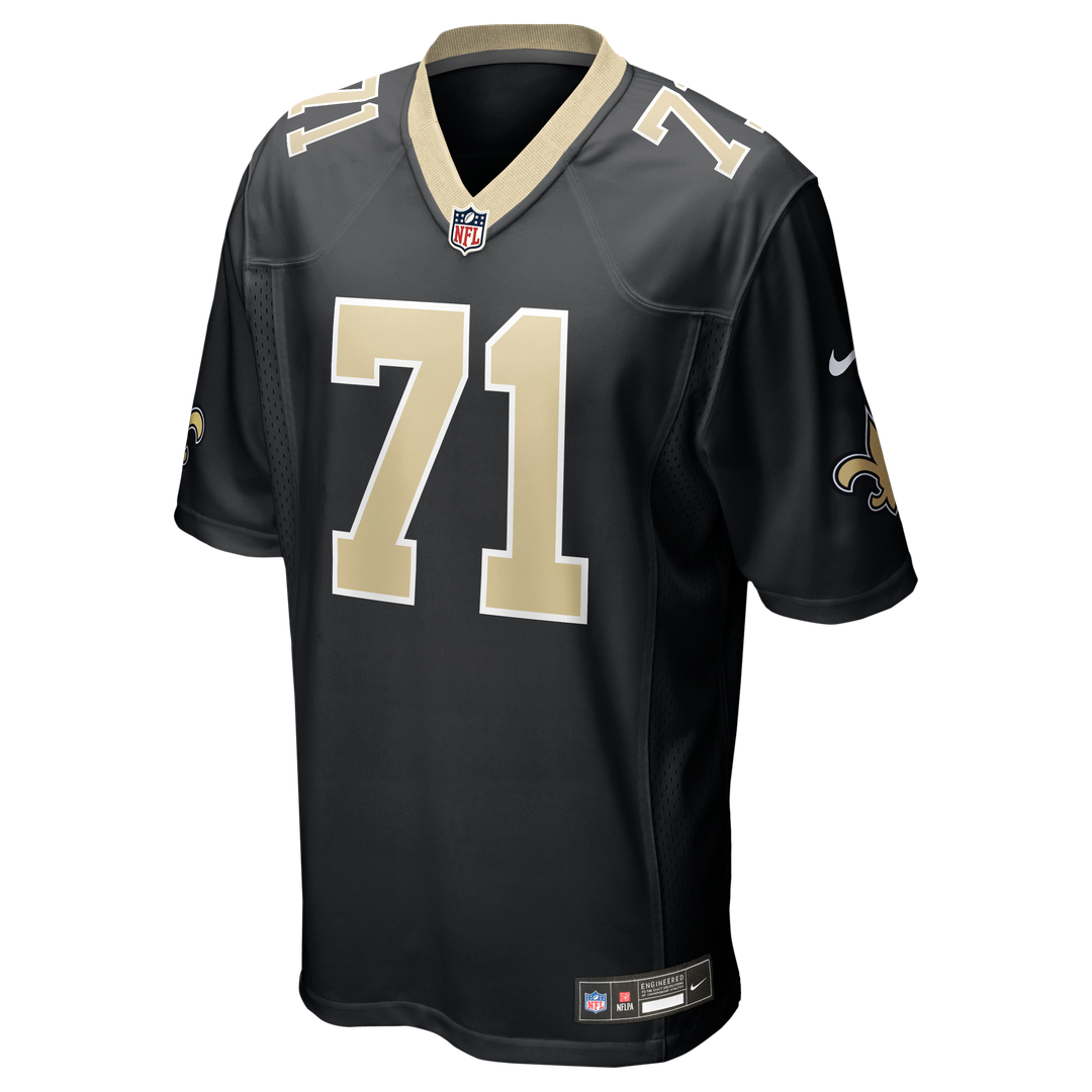 Men's Nike New Orleans Saints Kelvin Banks Jr. Black Game Player NFL Jersey