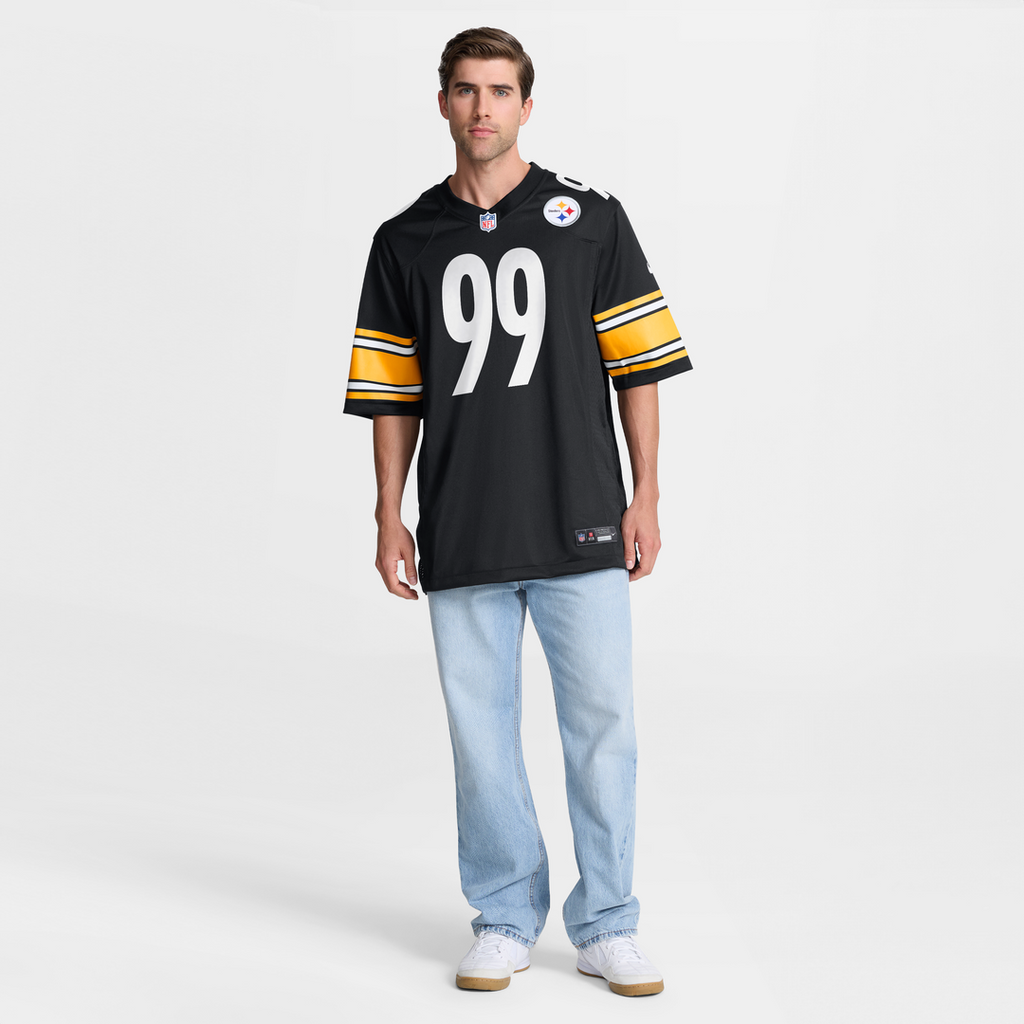 Men's Nike Pittsburgh Steelers Derrick Harmon Black Game Player NFL Jersey