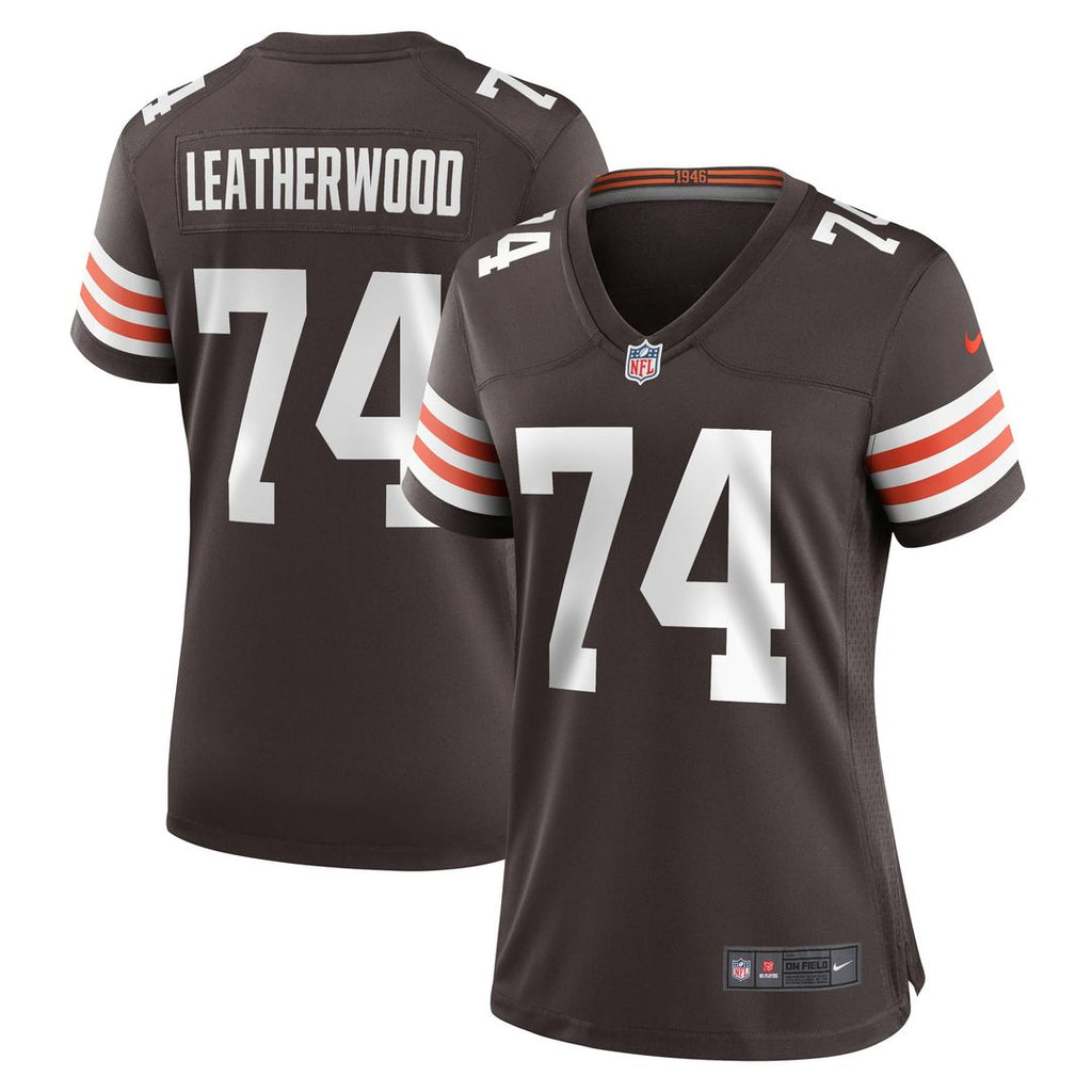 Women's Nike Cleveland Browns Alex Leatherwood Brown Team Game NFL Jersey
