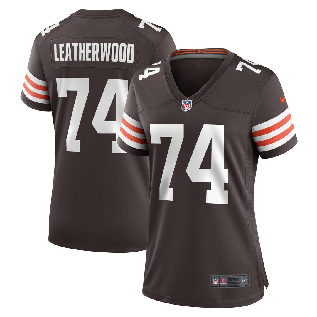 Women's Nike Cleveland Browns Alex Leatherwood Brown Team Game NFL Jersey