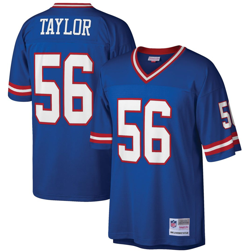 Men's Big & Tall Mitchell & Ness New York Giants Lawrence Taylor Royal 1986 Retired Player Replica NFL Jersey
