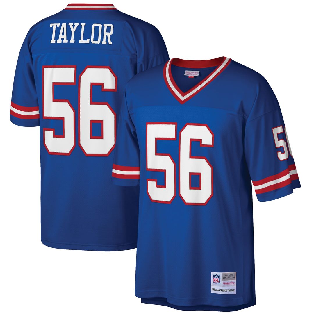 Men's Big & Tall Mitchell & Ness New York Giants Lawrence Taylor Royal 1986 Retired Player Replica NFL Jersey