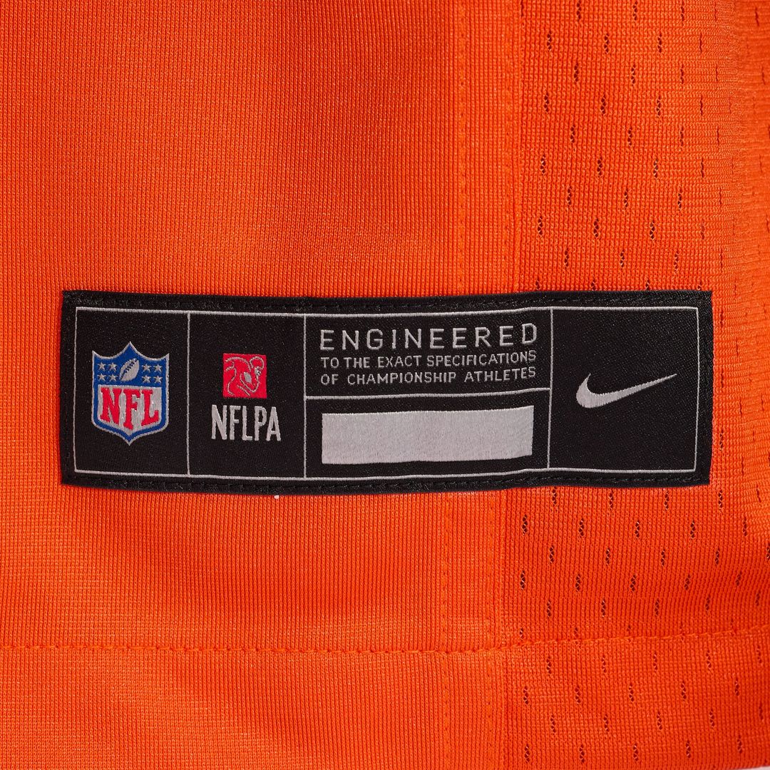 Men's Nike Chicago Bears Caleb Williams Orange Alternate Player Game NFL Jersey