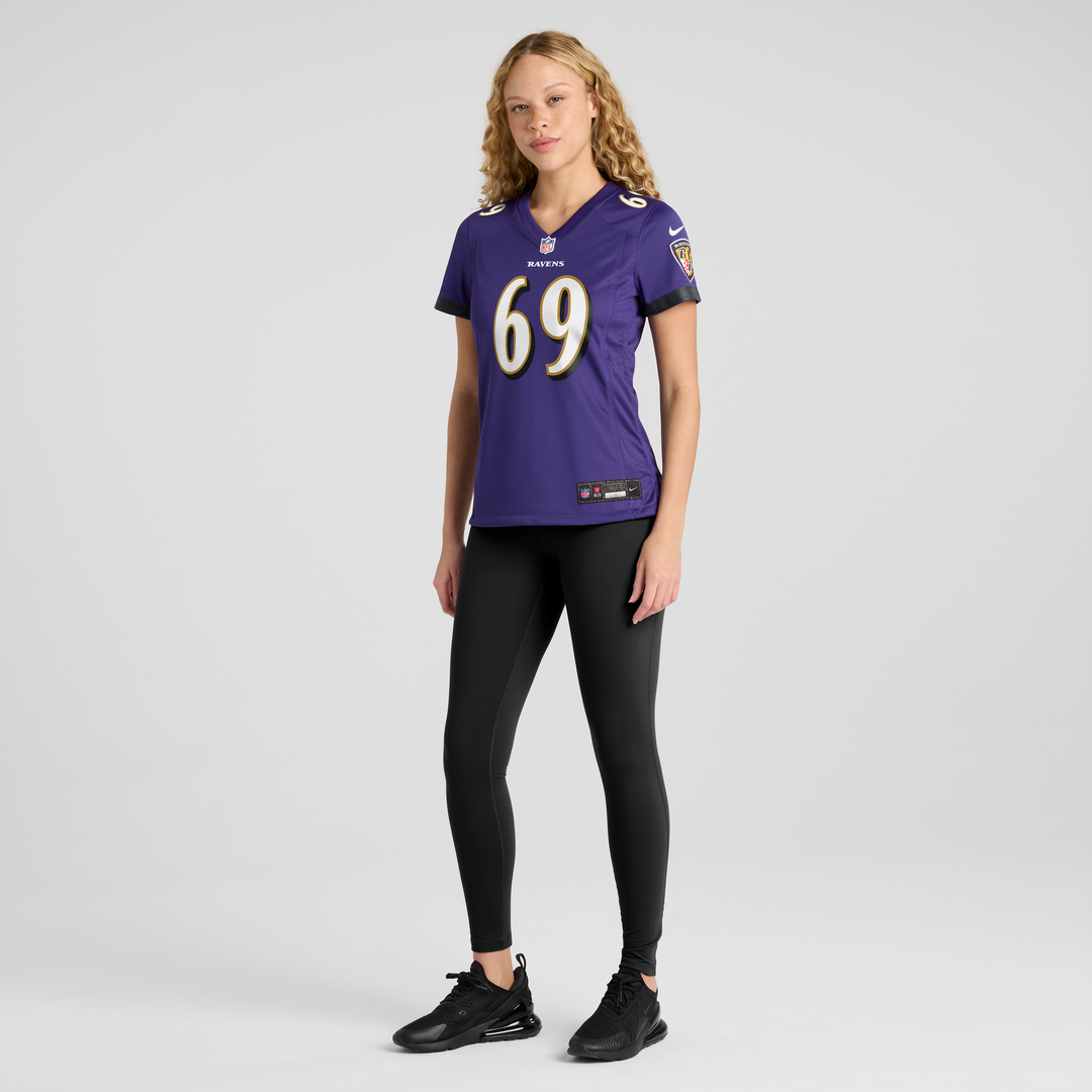 Women's Nike Baltimore Ravens Josh Tupou Purple Team Game NFL Jersey