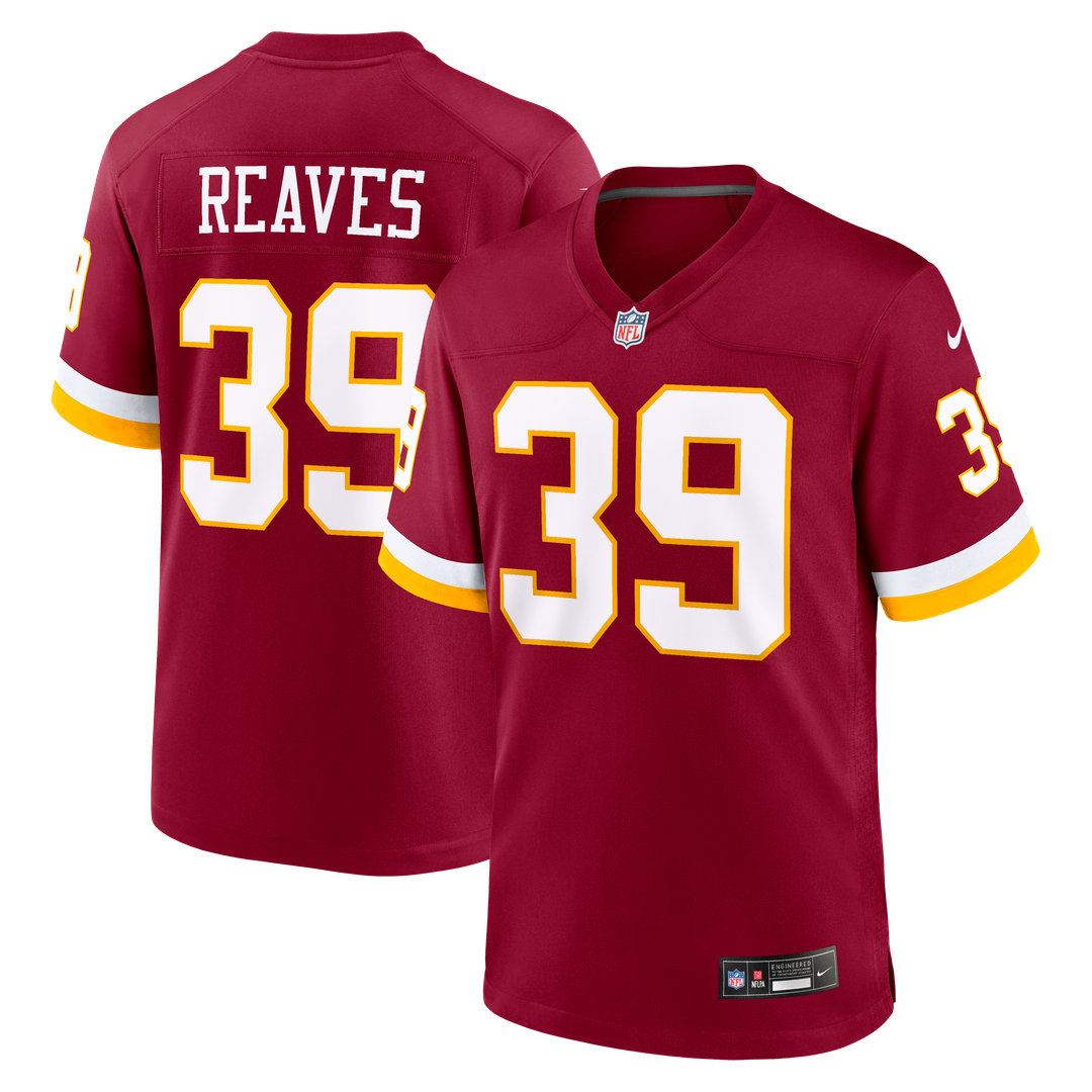 Men's Nike Washington Commanders Jeremy Reaves White Game Super Bowl Era NFL Jersey