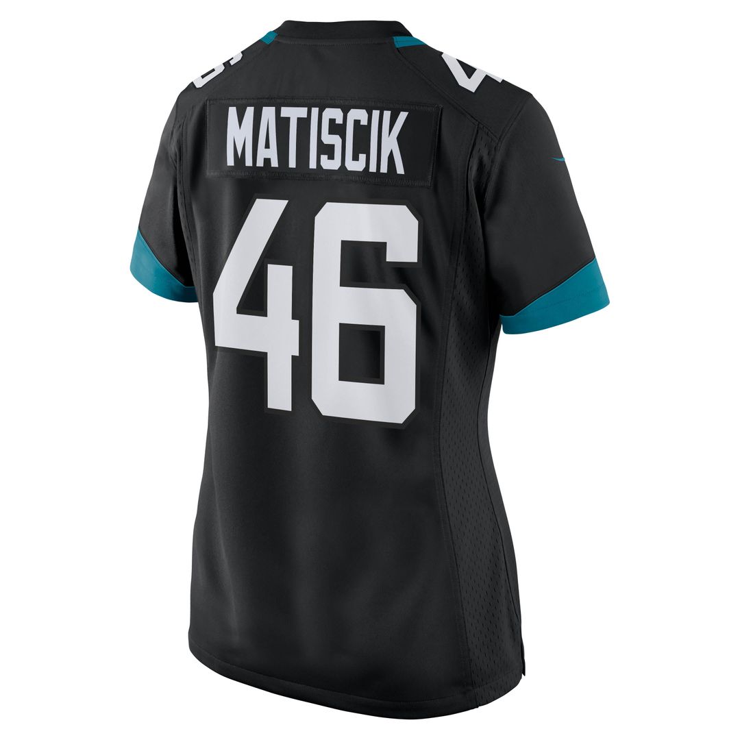 Women's Nike Jacksonville Jaguars Ross Matiscik Black Game NFL Jersey
