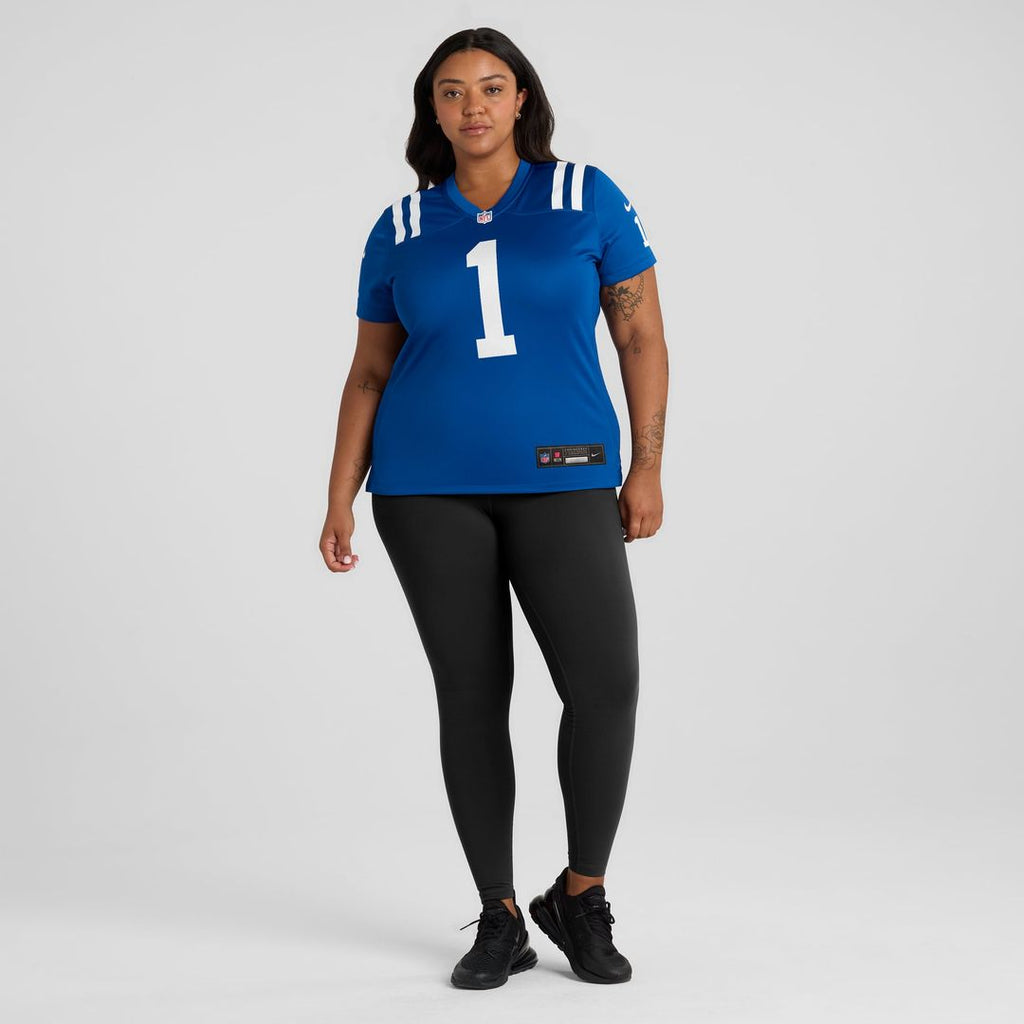 Women's Nike Indianapolis Colts Number 1 Bride Royal Game NFL Jersey