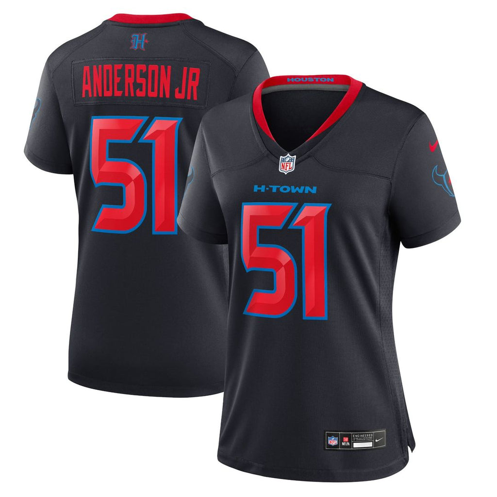 Women's Nike Houston Texans Will Anderson Jr. Navy 2nd Alternate Game NFL Jersey