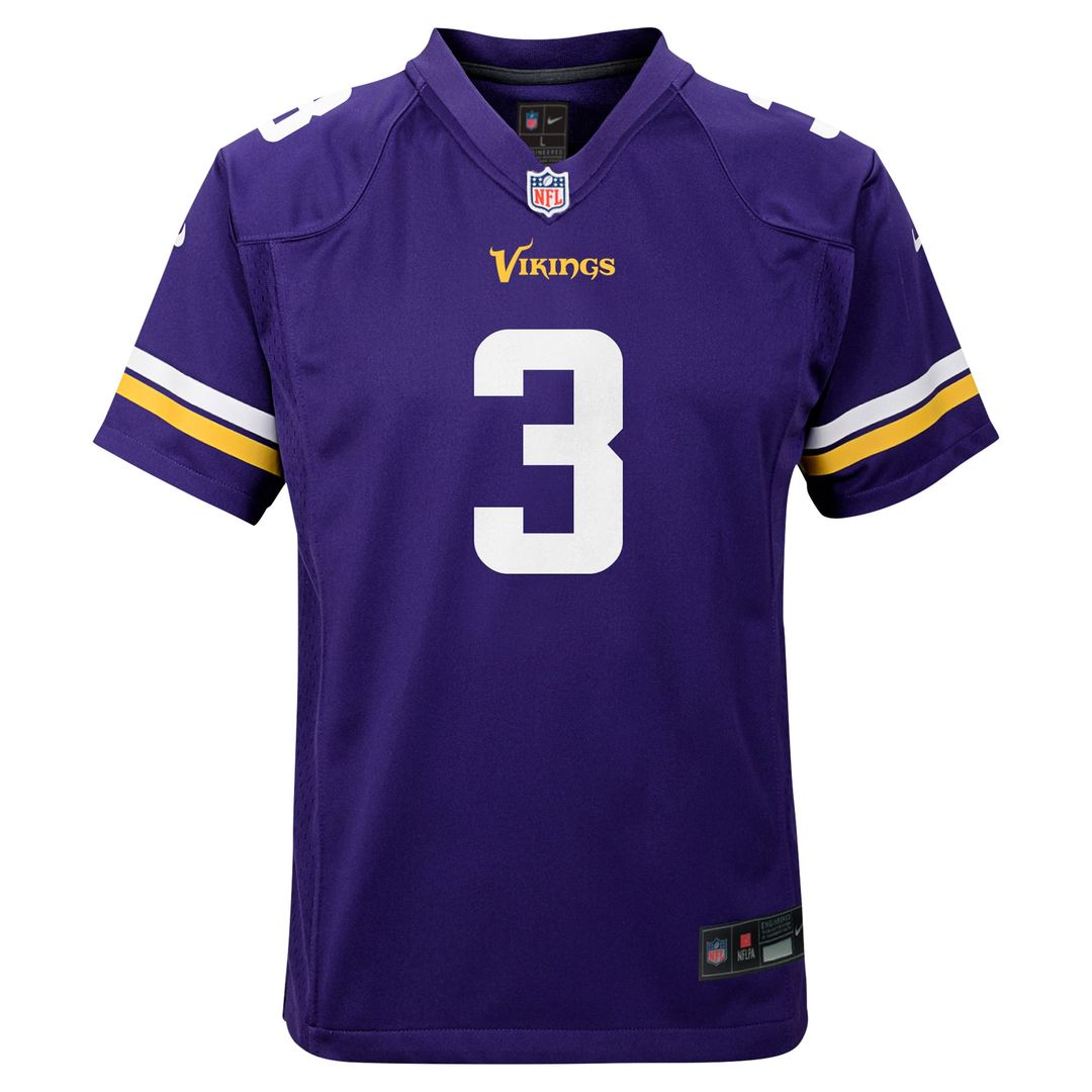 Youth Nike Minnesota Vikings Jordan Addison White Game NFL Jersey