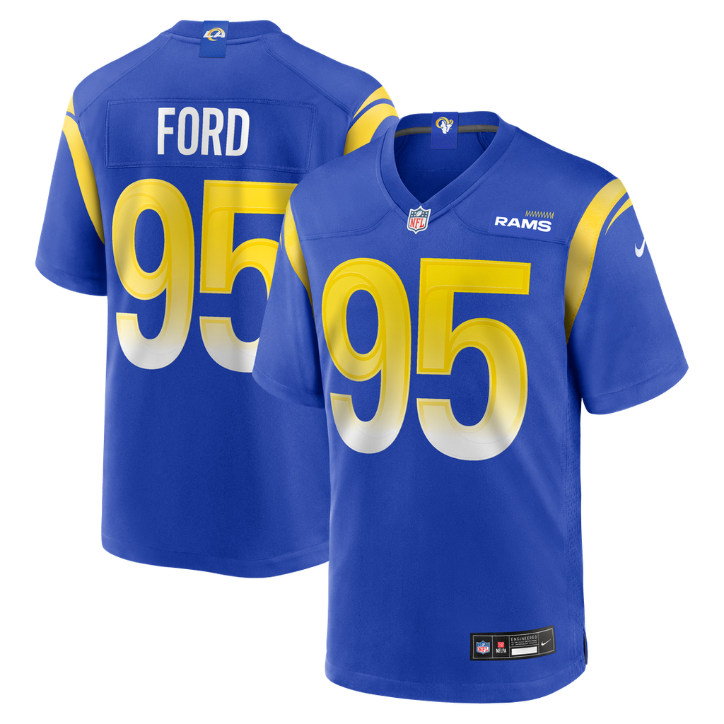 Men's Nike Los Angeles Rams Poona Ford Royal Team Game NFL Jersey