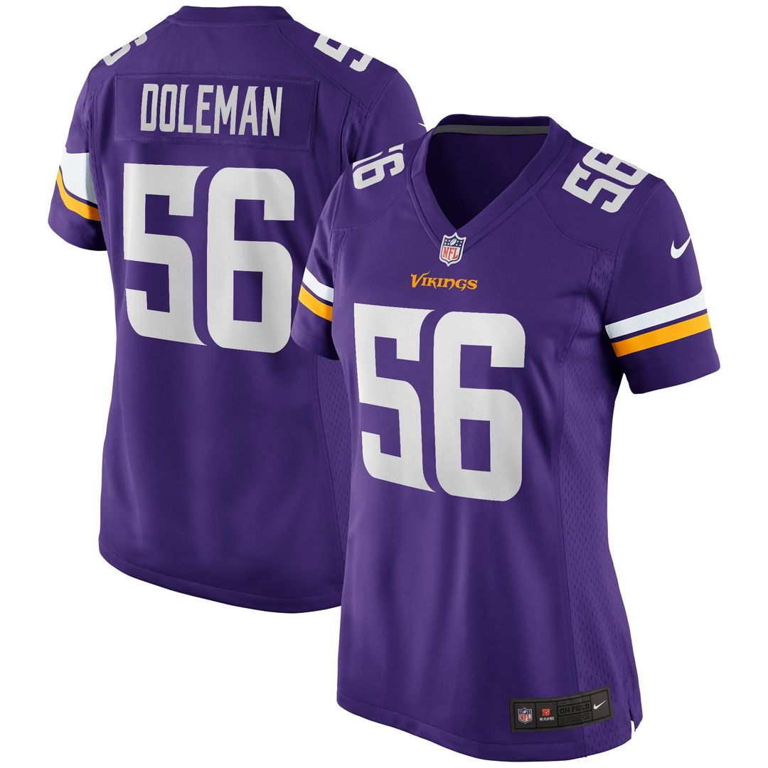Women's Nike Minnesota Vikings Chris Doleman Purple Game Retired Player NFL Jersey
