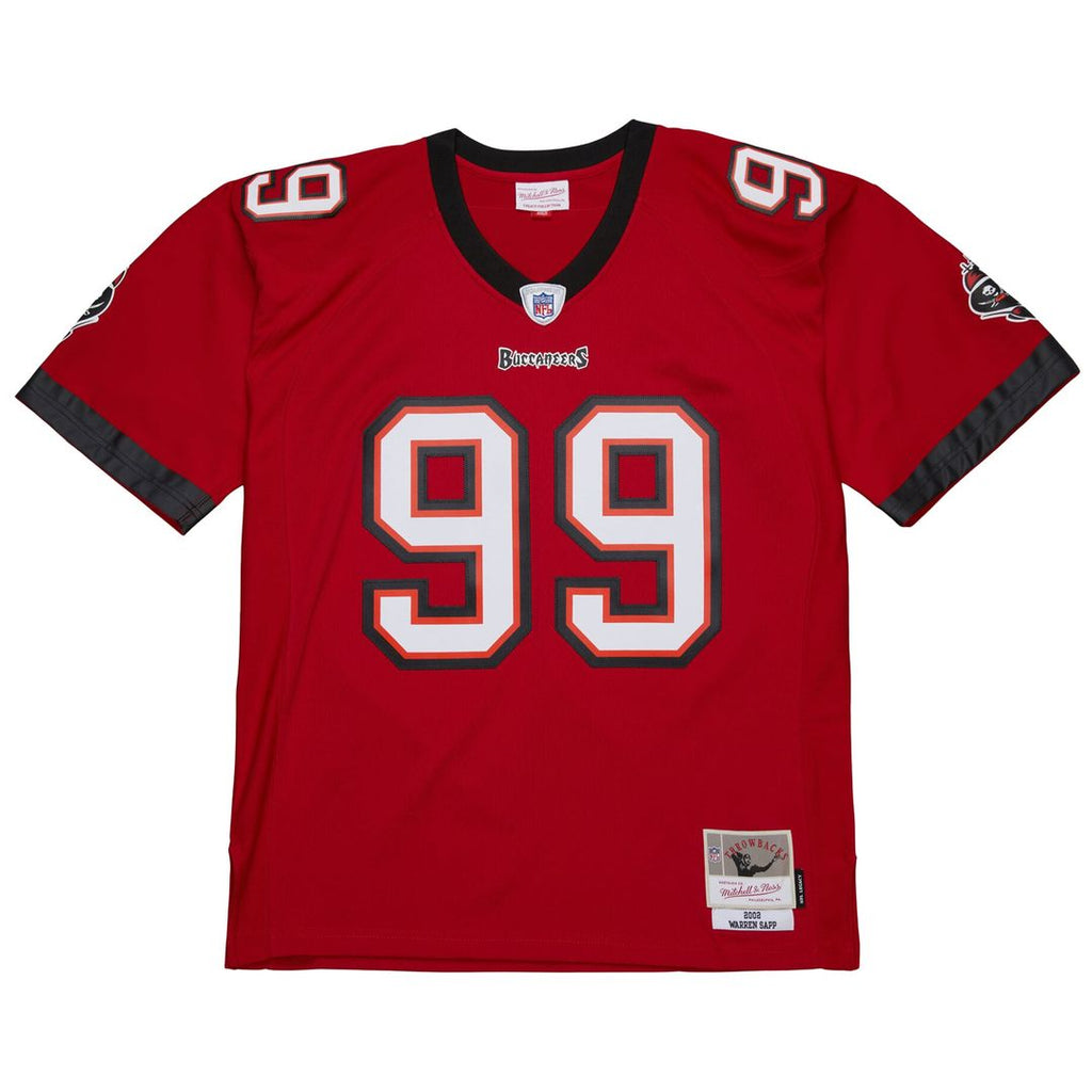 Men's Mitchell & Ness Tampa Bay Buccaneers Warren Sapp Orange 1995 Legacy Replica NFL Jersey