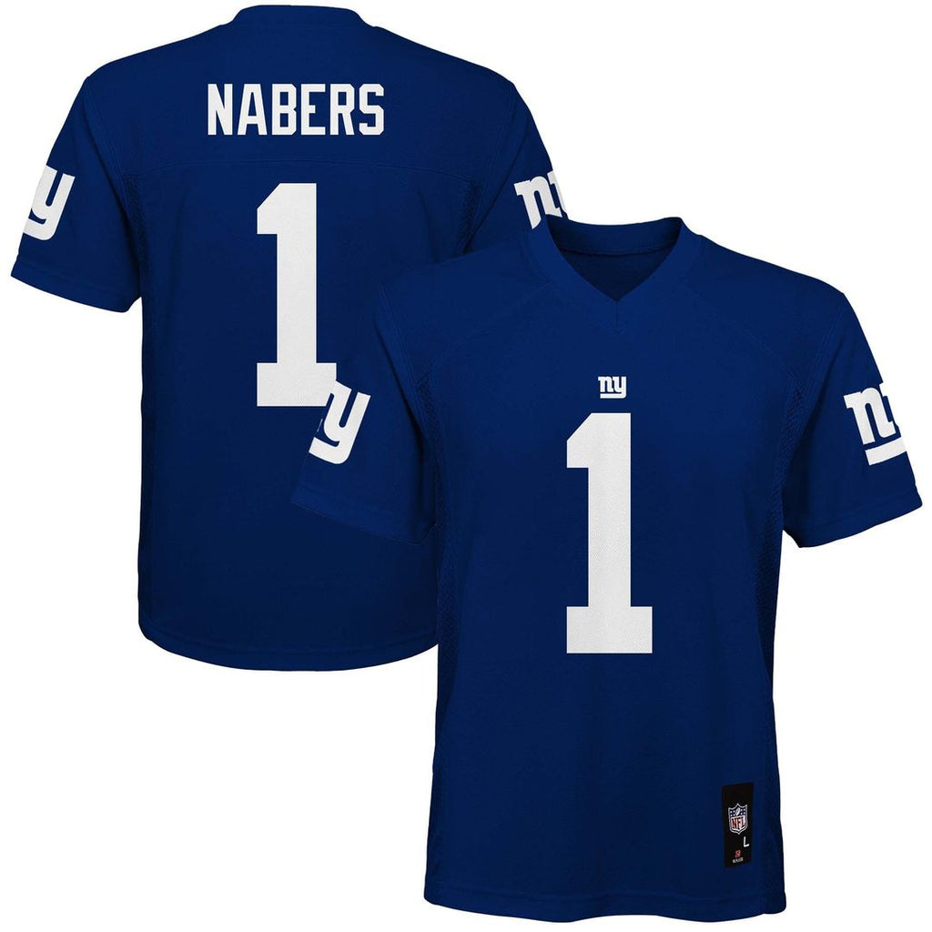 Youth New York Giants Malik Nabers Royal Replica Player NFL Jersey