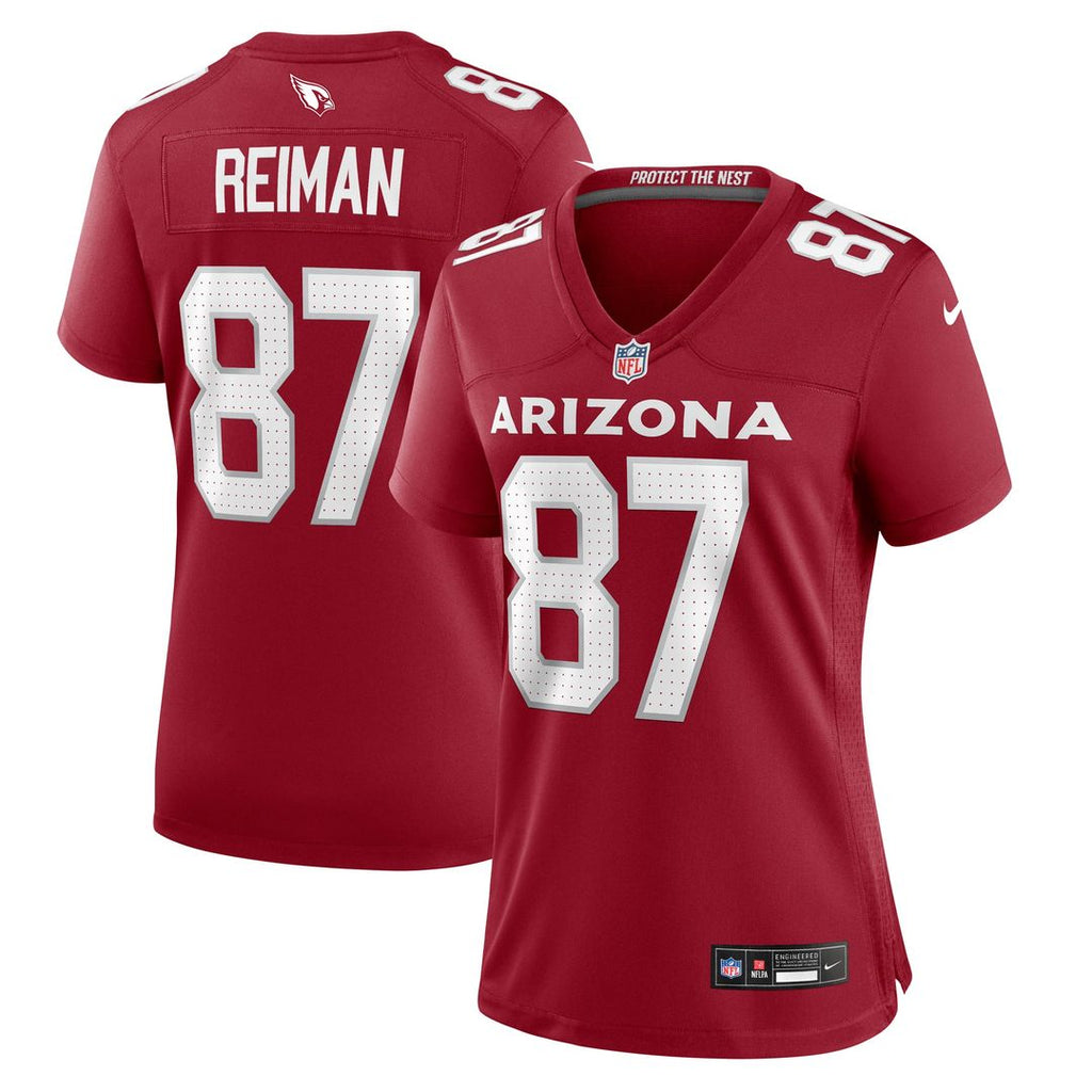 Women's Nike Arizona Cardinals Tip Reiman Cardinal Game NFL Jersey