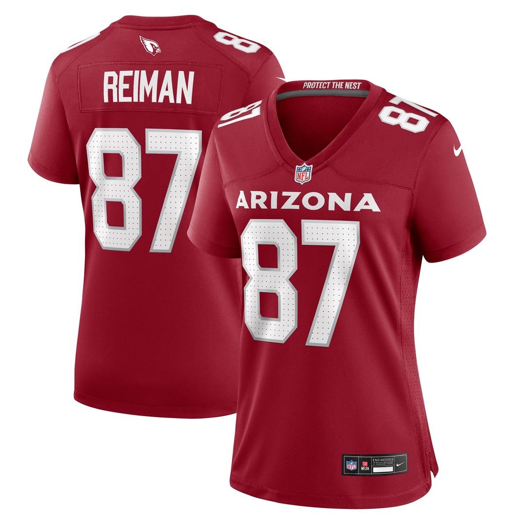 Women's Nike Arizona Cardinals Tip Reiman Cardinal Game NFL Jersey