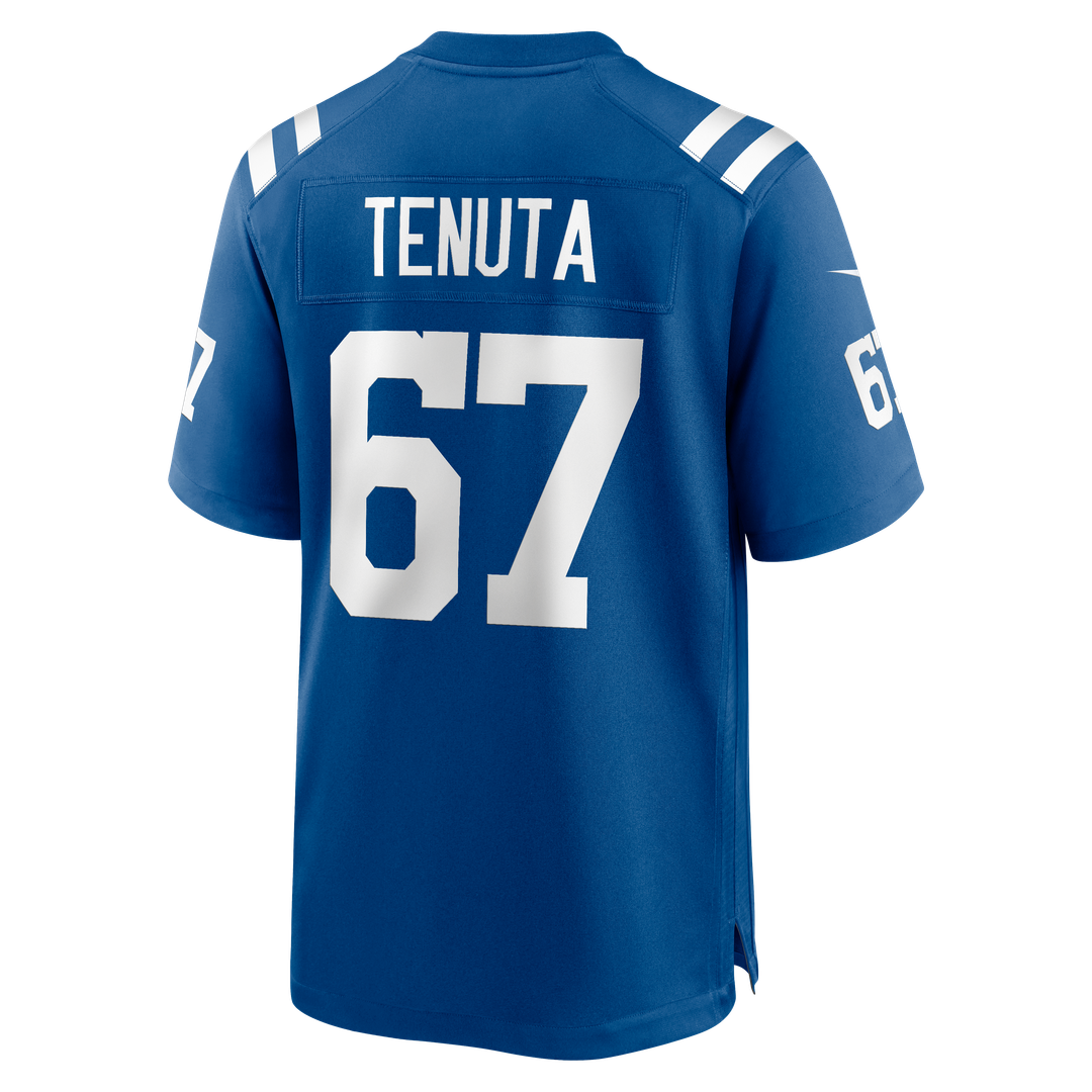 Men's Nike Indianapolis Colts Luke Tenuta Royal Team Game NFL Jersey