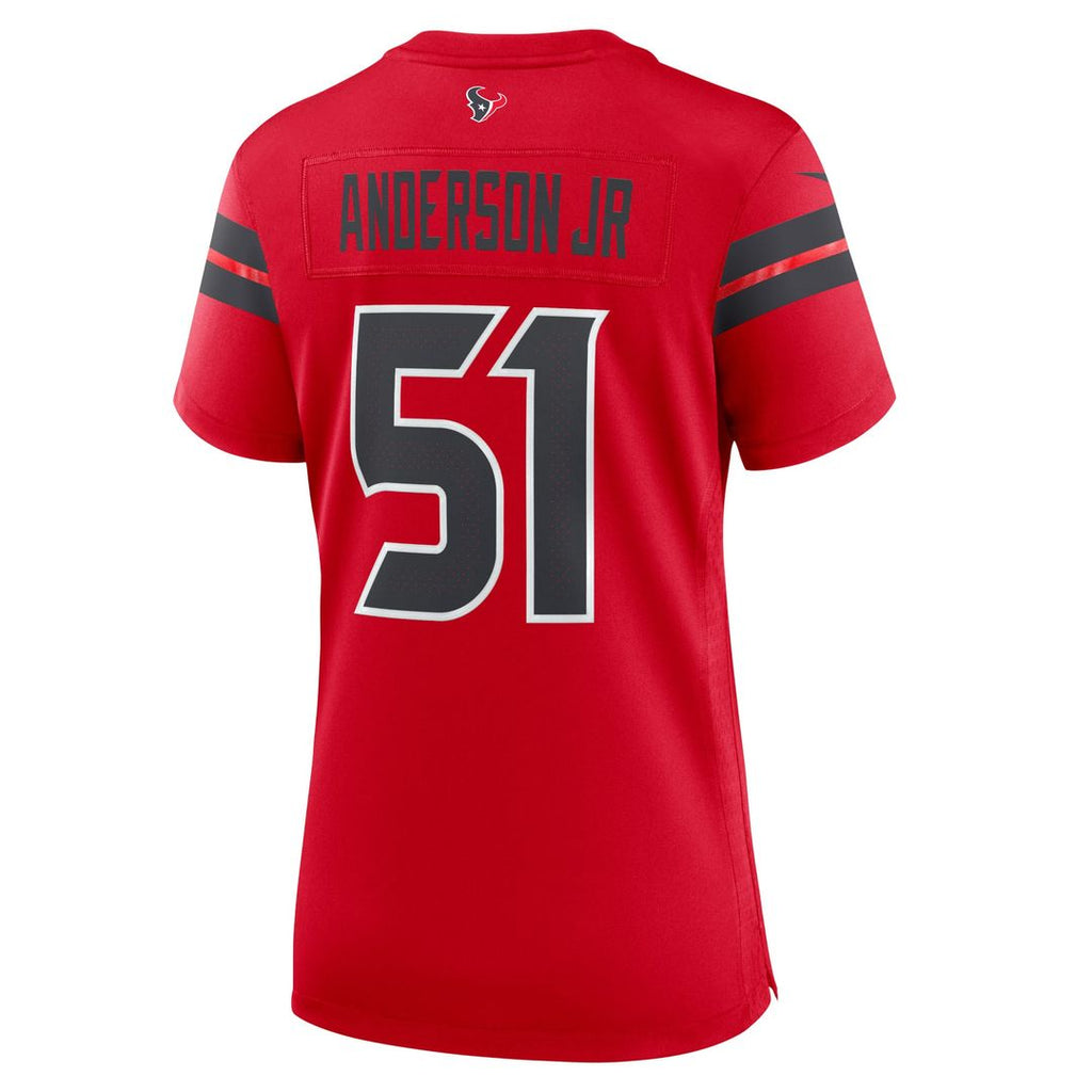 Women's Nike Houston Texans Will Anderson Jr. Red Alternate Game NFL Jersey