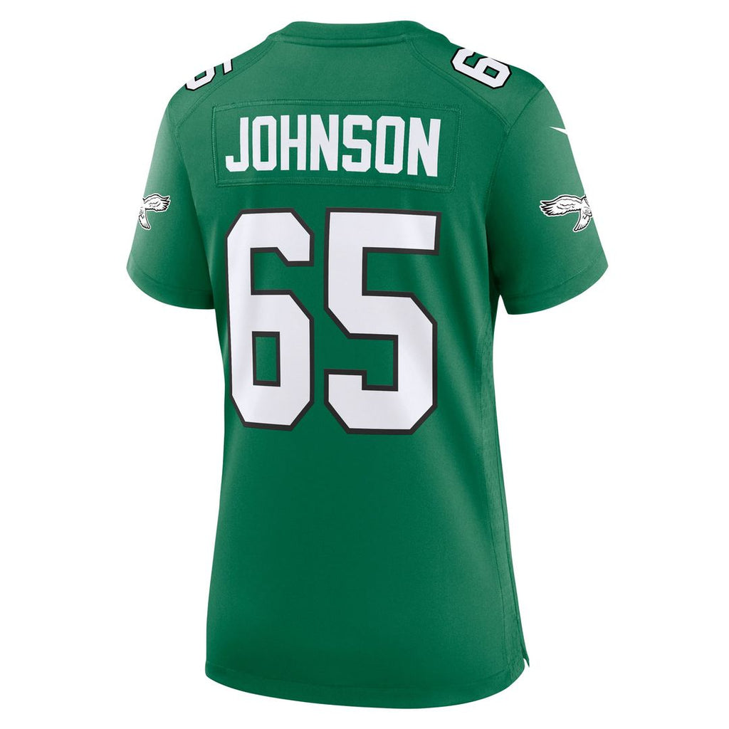 Women's Nike Philadelphia Eagles Lane Johnson Kelly Green Alternate Game NFL Jersey