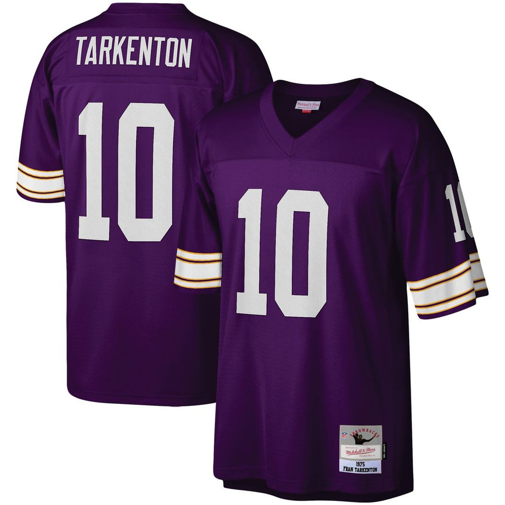 Men's Mitchell & Ness Minnesota Vikings Fran Tarkenton Purple Legacy Replica NFL Jersey