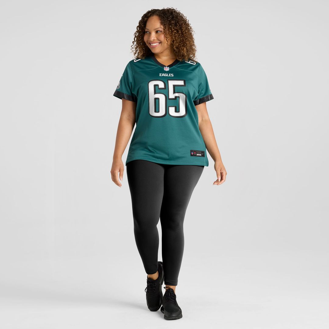 Women's Nike Philadelphia Eagles Lane Johnson Midnight Green Team Game NFL Jersey