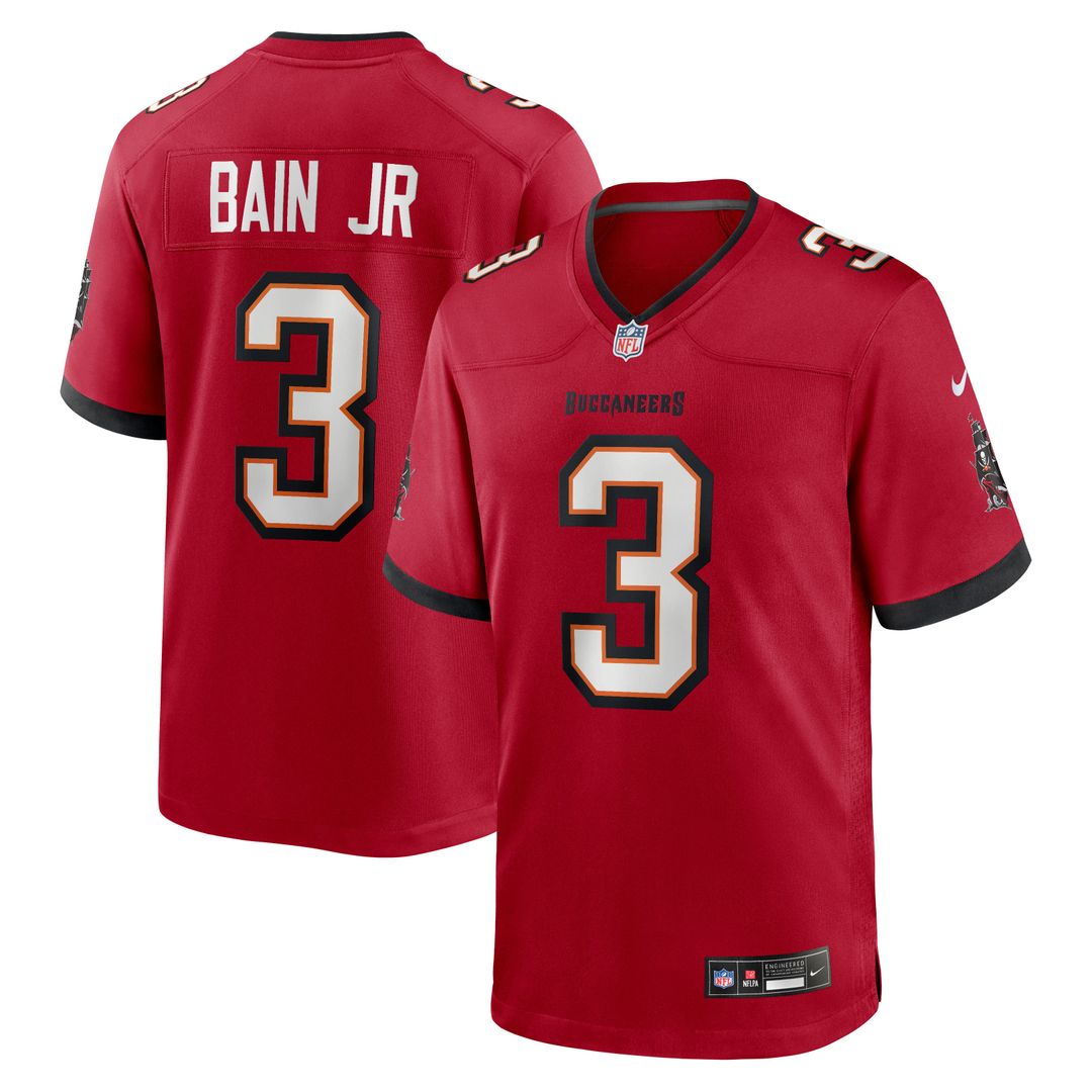 Men's Nike Tampa Bay Buccaneers Rueben Bain Jr. White Game NFL Jersey