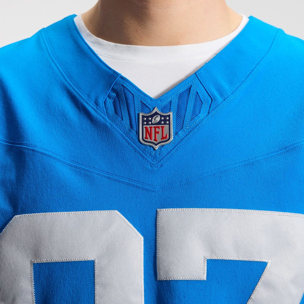 Men's Nike Detroit Lions Aidan Hutchinson Blue Alternate Vapor F.U.S.E. Elite NFL Jersey