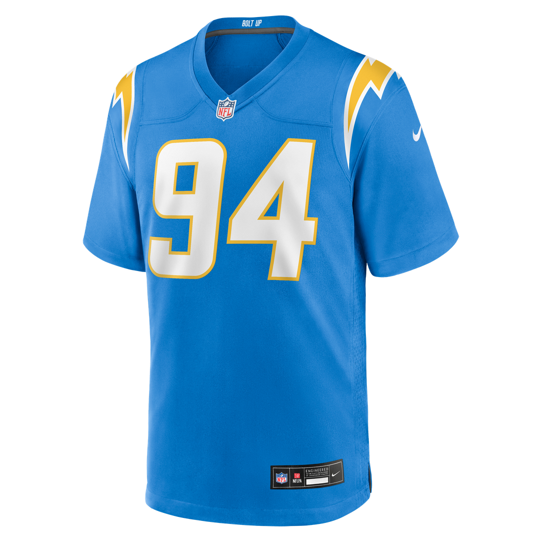 Men's Nike Los Angeles Chargers Dalvin Tomlinson Powder Blue Team Game NFL Jersey