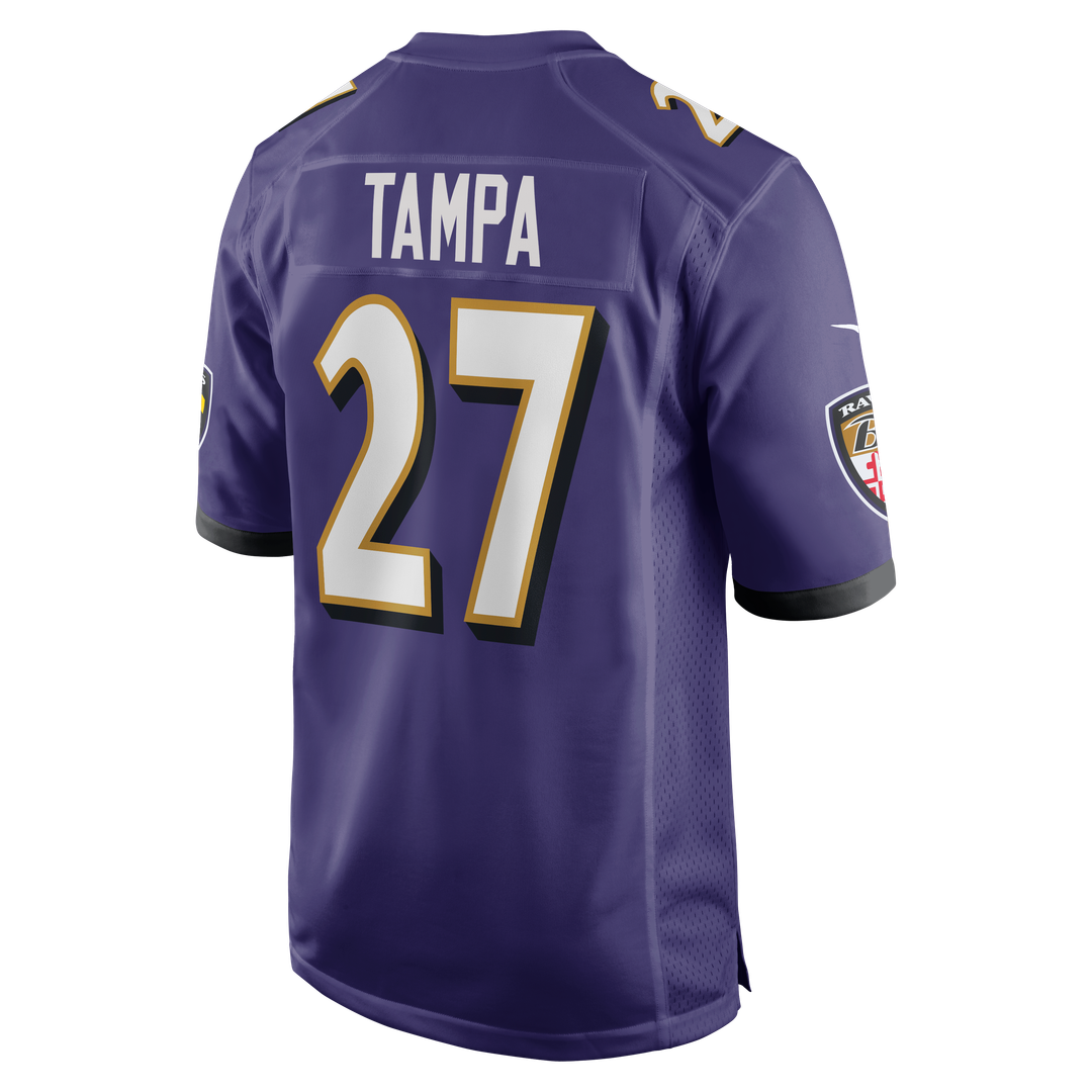 Men's Nike Baltimore Ravens T.J. Tampa Purple Team Game NFL Jersey