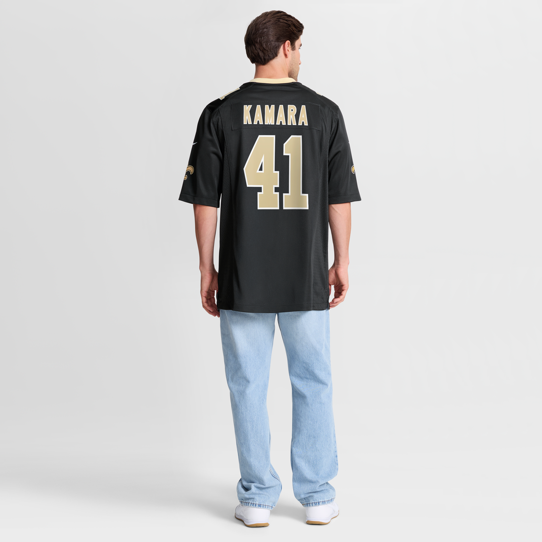 Men's Nike New Orleans Saints Alvin Kamara Black Game NFL Jersey