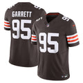 Men's Nike Cleveland Browns Myles Garrett Brown Vapor F.U.S.E. Limited NFL Jersey
