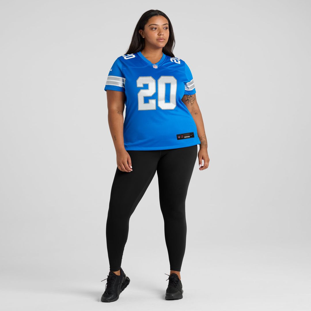 Women's Nike Detroit Lions Barry Sanders Blue Retired Player Game NFL Jersey