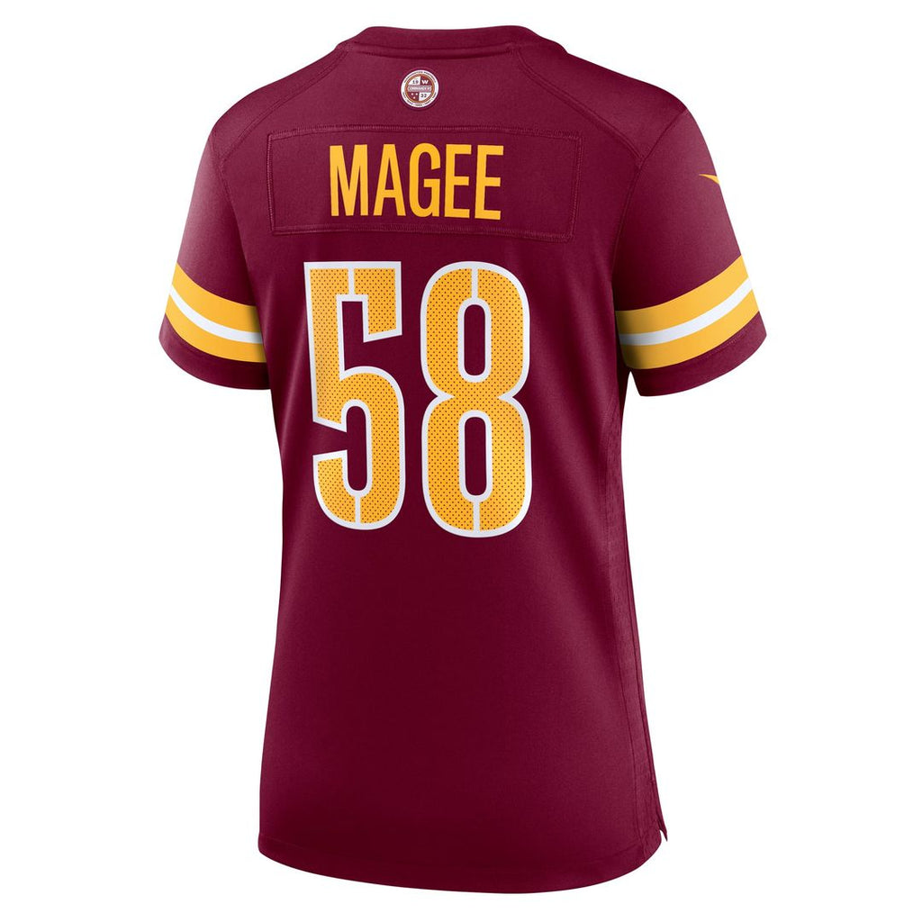 Women's Nike Washington Commanders Jordan Magee Burgundy Team Game NFL Jersey