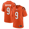 Men's Nike Cincinnati Bengals Joe Burrow Orange Alternate Game NFL Jersey