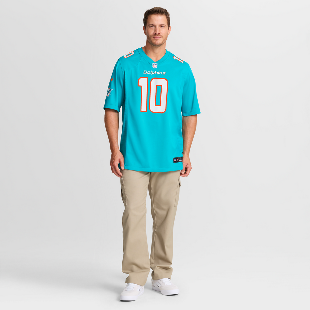 Men's Nike Miami Dolphins Jacob Rodriguez Aqua Game NFL Jersey