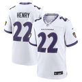 Men's Nike Baltimore Ravens Derrick Henry White Game NFL Jersey