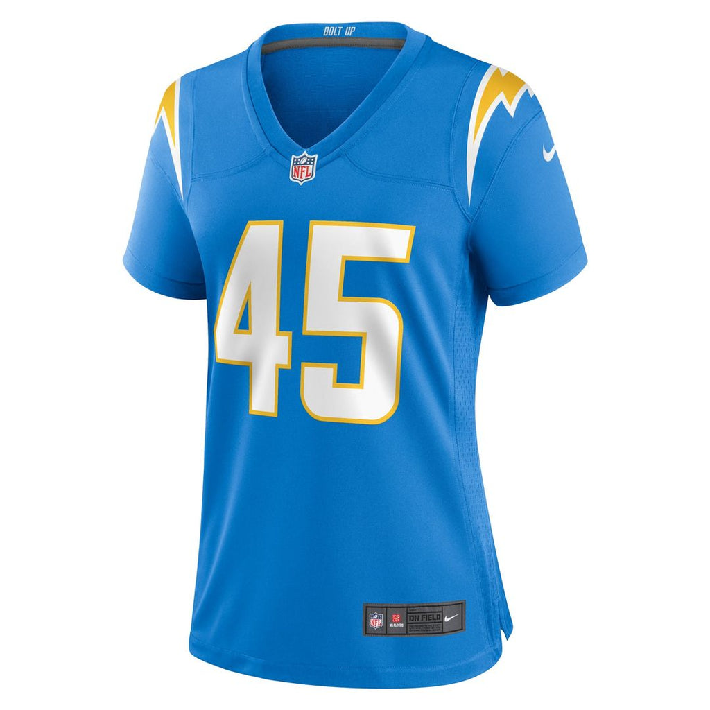 Women's Nike Los Angeles Chargers Tuli Tuipulotu Powder Blue Team Game NFL Jersey